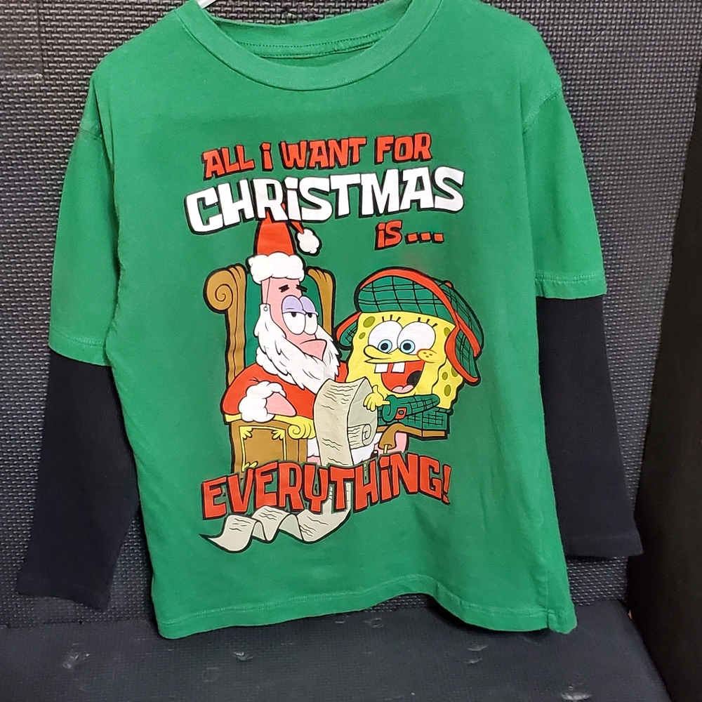 Boy's SpongeBob Christmas Shirt